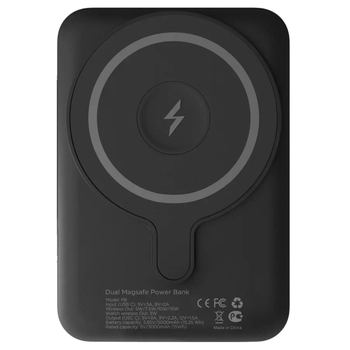 Внешний аккумулятор «vlp» Magsafe PowerBank 10000 mAh, USB-C, черный