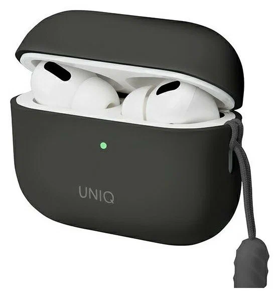 Чехол Uniq для Airpods Pro 2 LINO Liquid silicone, серый