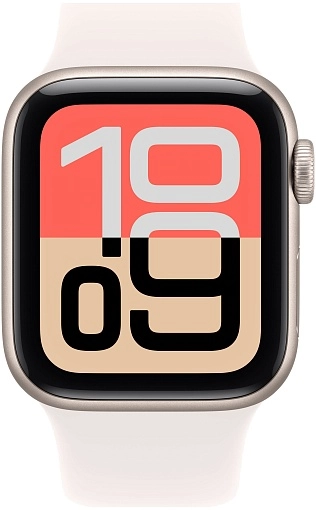 Apple Watch SE 3 40 мм, «сияющая звезда», ремешок цвета «легкий румянец», размер S/M